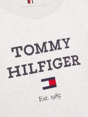 Sweatshirt mit großem Logo Tommy Hilfiger | Grau 