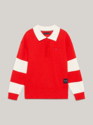 Varsity Colour Blocked Rugby Jumper