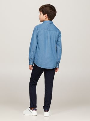 Tommy hilfiger on sale chambray shirt