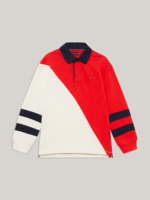 Red long sleeve shop tommy hilfiger shirt