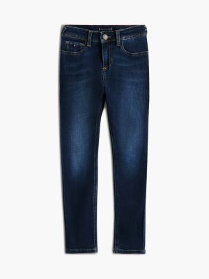 jean slim scanton y bleu pour garçons tommy hilfiger