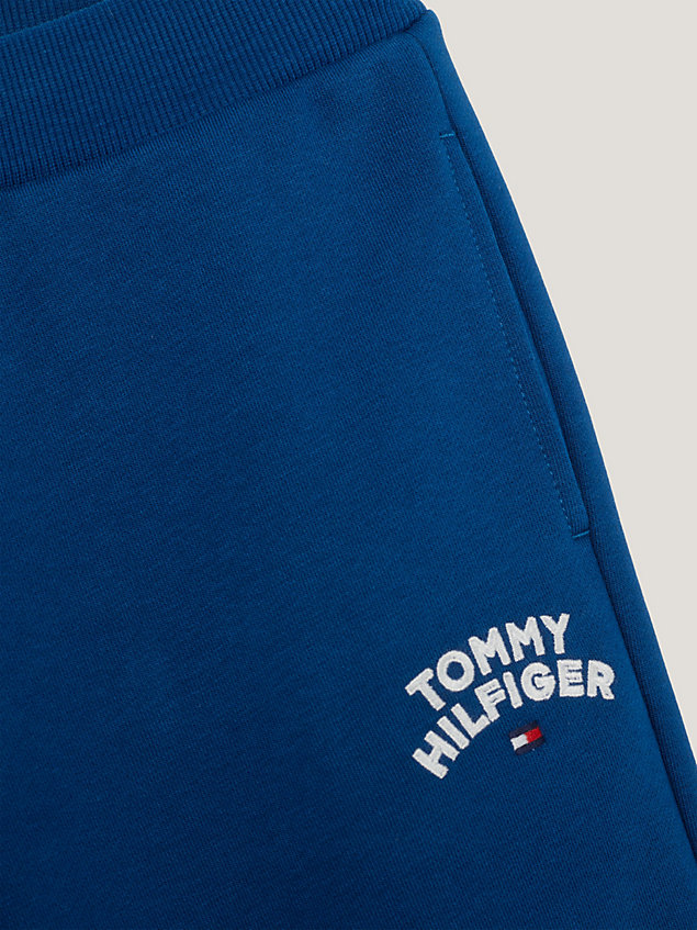blue jogginghose mit flag und logo für jungen - tommy hilfiger