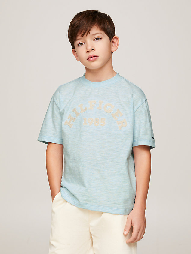 blue hilfiger monotype 1985 collection t-shirt for boys tommy hilfiger