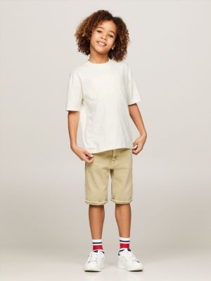 brown hilfiger monotype 1985 collection t-shirt für jungen - tommy hilfiger