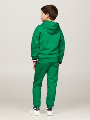 TH Monogram Signature Cuffs Hoody | Green | Tommy Hilfiger