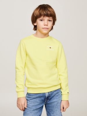 Yellow tommy deals hilfiger sweatshirt