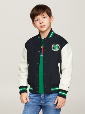 Tommy Jeans chaqueta Bomber con parche logo Talla M Color YALE NAVY