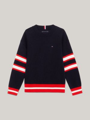 1985 Collection Varsity Back Logo Jumper | Blue | Tommy Hilfiger