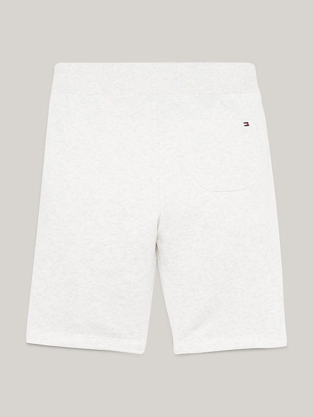 grey varsity script logo sweat shorts for boys tommy hilfiger