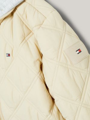 Relaxed Quilted Hooded Parka | Beige | Tommy Hilfiger 