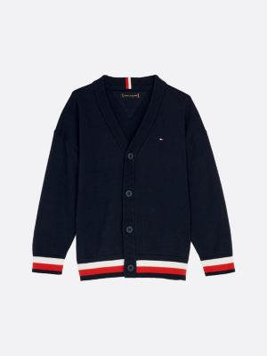 cardigan con motivo iconico multicolore da bambini tommy hilfiger