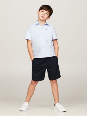 blue hilfiger monotype relaxed fit pull-on shorts für jungen - tommy hilfiger