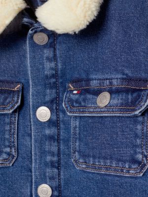 Tommy hilfiger jean on sale jacket with fur