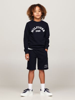 blue hilfiger monotype 1985 collection sweatshirt für jungen - tommy hilfiger
