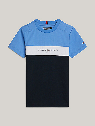 Essential Organic Cotton T-Shirt | Blue | Tommy Hilfiger