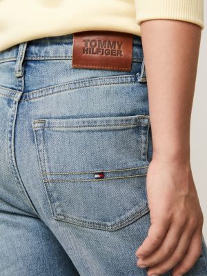 jean baggy vintage wash bleu pour garçons tommy hilfiger