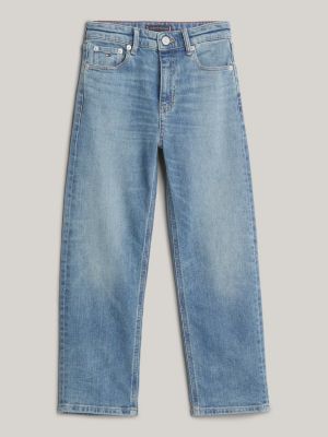 blue baggy vintage wash jeans for boys tommy hilfiger