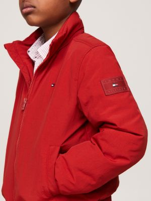 Essential Padded Zip Thru Jacket Red Tommy Hilfiger