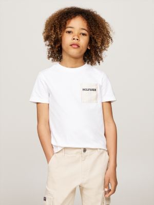 Long-Sleeve Organic Cotton T-Shirt | White | Tommy Hilfiger