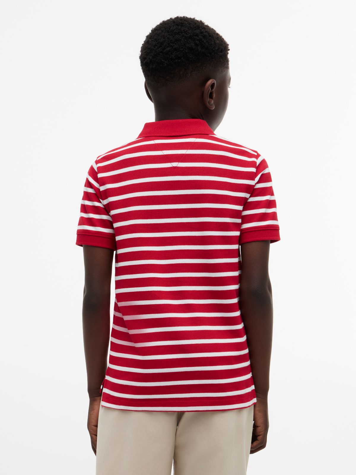Essential Flag Embroidery Pique Polo Shirt — Multi