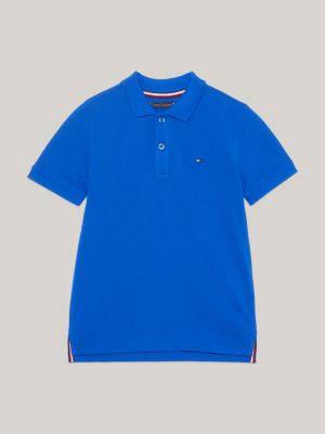 Essential Flag Embroidery Regular Fit Polo | Blue | Tommy Hilfiger