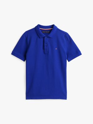 blue flag embroidery regular fit polo shirt for boys tommy hilfiger