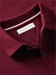 Essential Flag Embroidery Pique Polo Shirt — Purple 6
