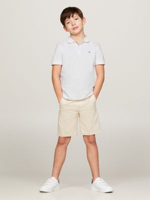 Essential Regular Fit Poloshirt mit Flag | Weiß | Tommy Hilfiger