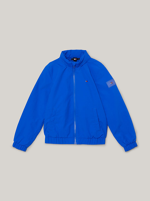blue essential logo lightweight relaxed jacket for boys tommy hilfiger