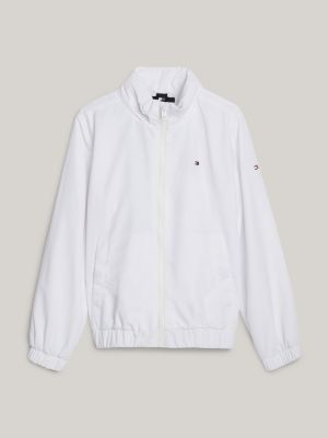 Essential Logo Lightweight Relaxed Jacket, White