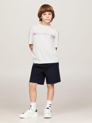 grey hilfiger monotype regular fit t-shirt für jungen - tommy hilfiger