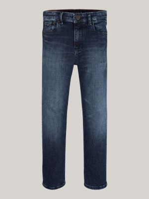 blue black skater straight leg jeans for boys tommy hilfiger