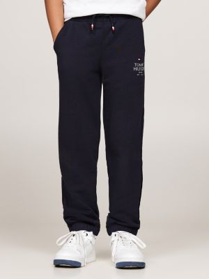 joggers con fascia elastica e logo blue da bambini tommy hilfiger