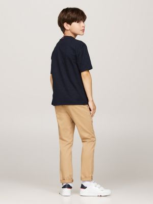 blue hilfiger monotype appliqué t-shirt for boys tommy hilfiger