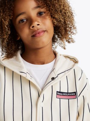 multi hilfiger monotype stripe bomber hoody for boys tommy hilfiger