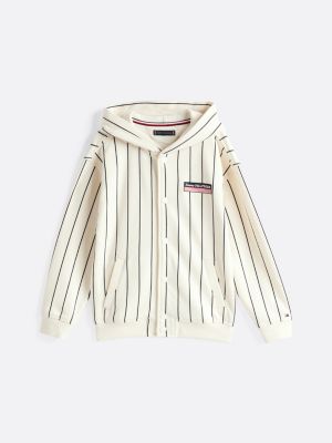 multi hilfiger monotype stripe bomber hoody for boys tommy hilfiger