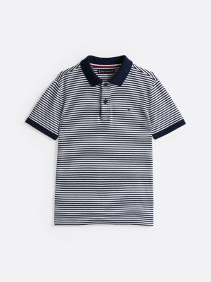 multi contrast collar polo shirt for boys tommy hilfiger