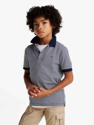 multi regular fit poloshirt voor jongens - tommy hilfiger