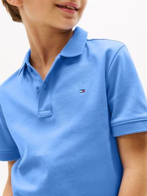 blau regular fit poloshirt für jungen - tommy hilfiger