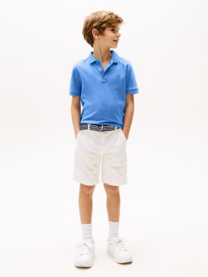 blau regular fit poloshirt für jungen - tommy hilfiger