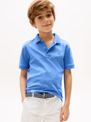 blue regular fit poloshirt für jungen - tommy hilfiger