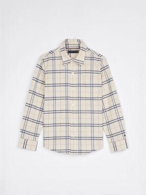 multi mixed check regular fit shirt for boys tommy hilfiger