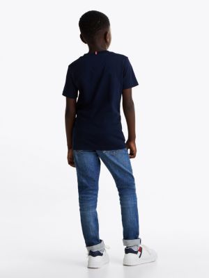 blue 1985 collection logo t-shirt for boys tommy hilfiger