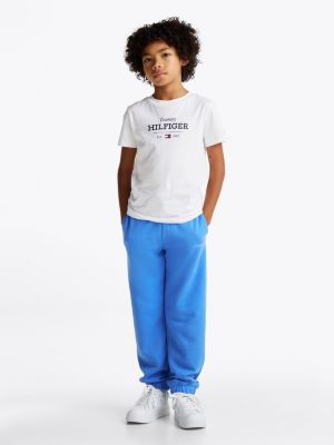 white 1985 collection logo t-shirt for boys tommy hilfiger