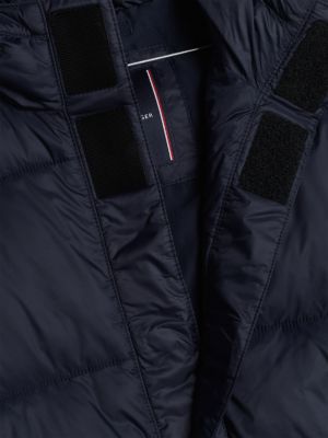 doudoune adaptive colour-block noir pour garçons tommy hilfiger