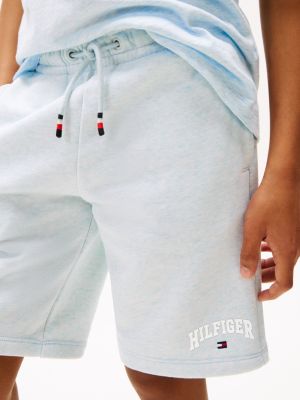 short de jogging varsity gris pour garçons tommy hilfiger