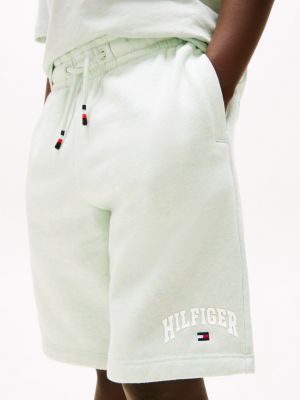 short de jogging varsity vert pour garçons tommy hilfiger