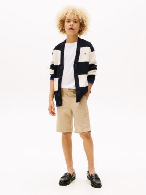 multi stripe rib-knit relaxed cardigan for boys tommy hilfiger