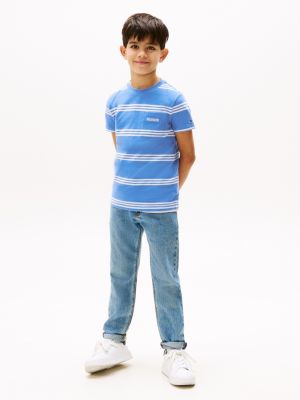 multi patch pocket pique t-shirt for boys tommy hilfiger