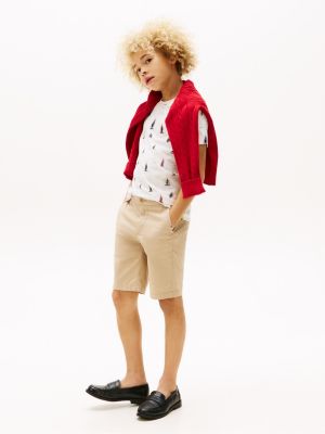 multi print crew neck t-shirt for boys tommy hilfiger